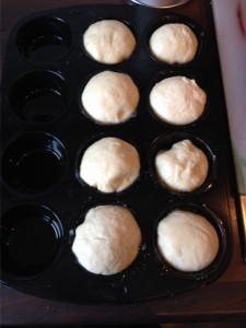 Muffins nach dem Laugenbad