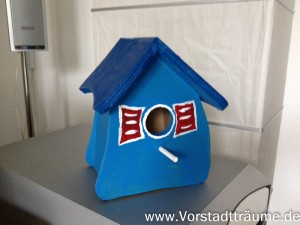 Vogelhaus blau