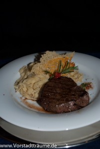 Pasta mit Rinderfilet