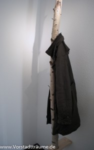 Birken Garderobe mit Jacke