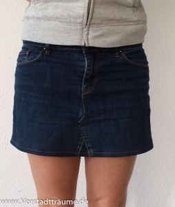 Alte Jeans-Rock Vorderseite