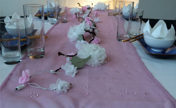 Tischdekoration Kischblütenfest