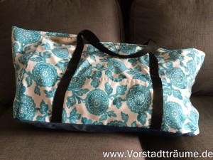 Standtasche selbst genäht gefüllt