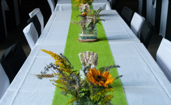 Sommerliche Hochzeitsdeko 1