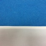 Stoff und Filz mit einem Zick Zack Stich zusammen nähen