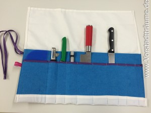 Abnäher festlegen für die einzelnen Fächer