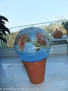 Herbstteelicht 4. Schritt Trocknen