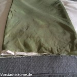 Babyschaukel Bild: Stoff 3 mittig auf den großen Stoff legen