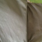 Babyschaukel Bild: Stoff 2 und 3 am großen Stoff 2 fest nähen