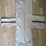 Babyschaukel Bild: Das fertige Kreuz nochmal bügeln