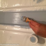 Adventskalender Schritt 1: Das Brett streichen