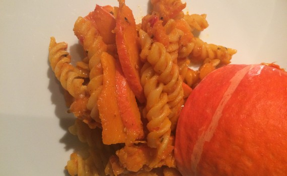 Nudeln mit Kürbis