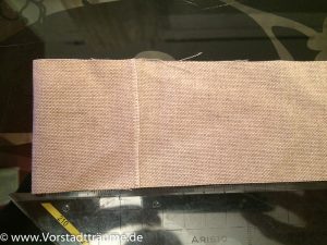 Tampontasche Nähen 1. Schritt