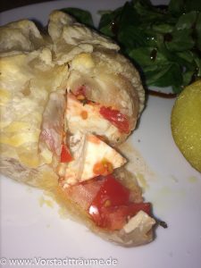 Gefüllter Blätterteig