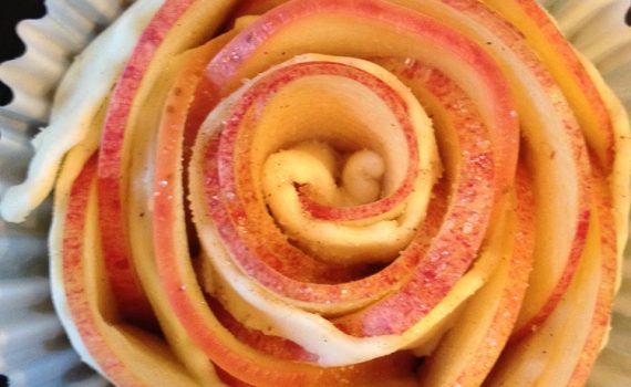 Blätterteigapfelrosen
