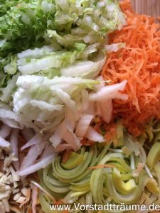 Frühlingsrollen füllen