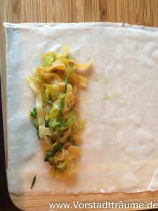 Frühlingsrollen füllen