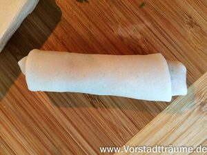 Frühlingsrolle eingerollt