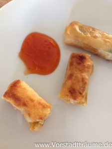 Fertige veg. Frühlingsrollen
