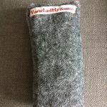 Taschenwärmer mit Nähetikett