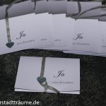 Hochzeitskarten schlicht mit Herz