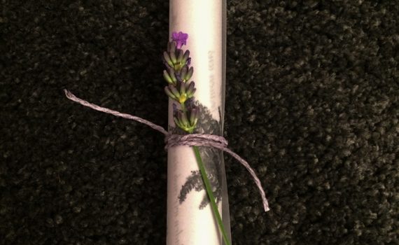 Einladungskarte Lavendel