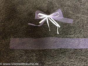 Autoschleifen 1: Tüll zuschneiden