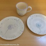 Porzellan-malen Ergebnisse vor dem Brennen