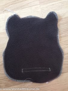 Forder und Rückseite zusammen nähen