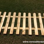 Gartenzaun Garderobe bauen