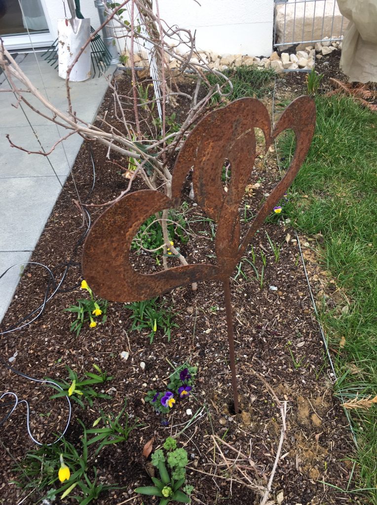 Das Beet an der Terrasse