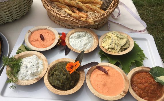 Grillbrote und Dips