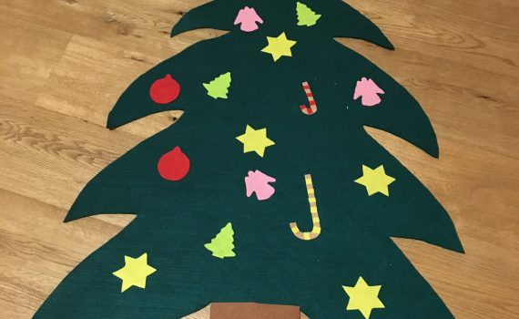 Filzweihnachtsbaum für Kinder