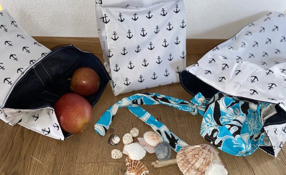 Lunchbag aus Wachstuch