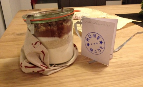 Backmischung aus dem Glas