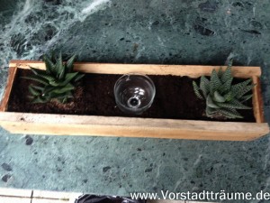 Grundgerüst Blumenkasten aus Palettenholz