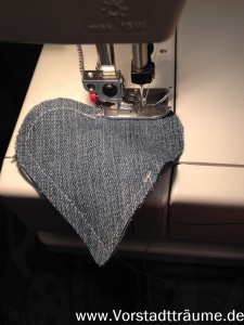 Jeansherz nähen